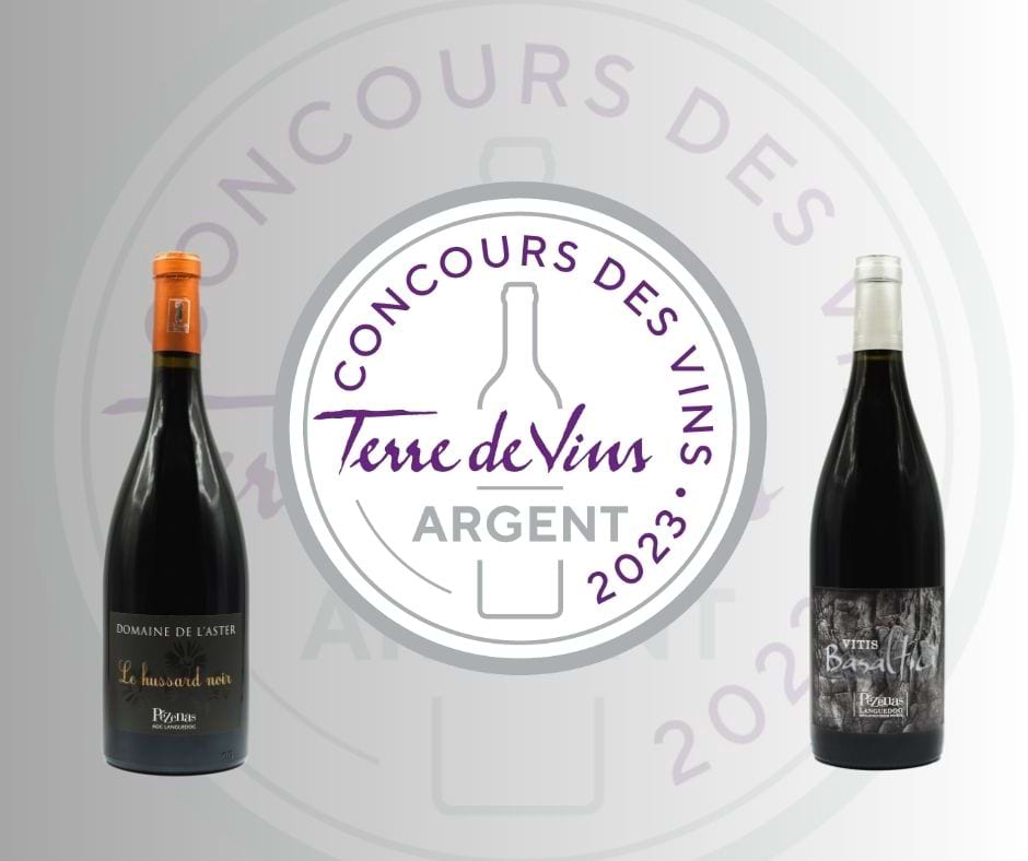 2 médailles d'Argent au concours des vins Terre de vins 2023 !