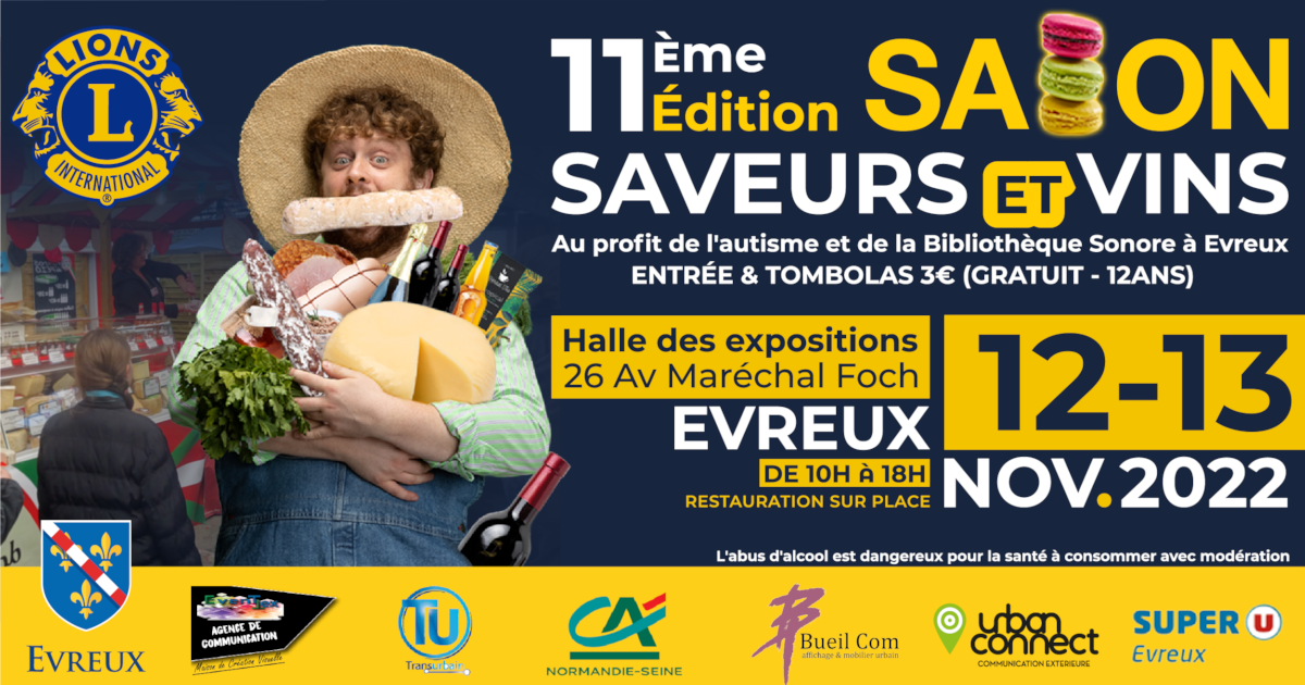 12 - 13 Novembre: SALON SAVEURS ET VINS - Evreux (27)